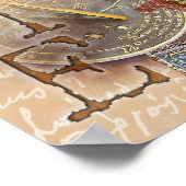 時計 ポスター (角)