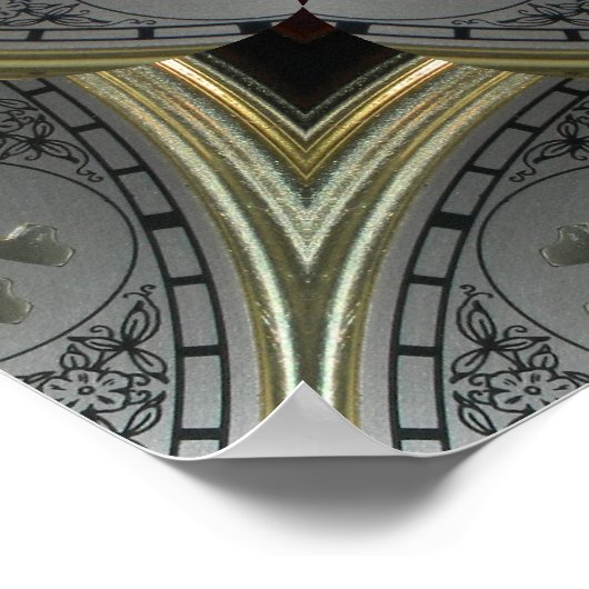 時計 ポスター (角)