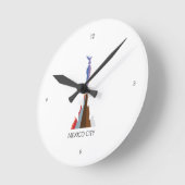 時計-メキシコシティ ラウンド壁時計 (傾斜)