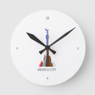 時計-メキシコシティ ラウンド壁時計