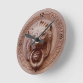 時計 – ライオンの頭のドアのノブ (傾斜)