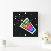 時計 – レインボーショットグラス (ホーム)