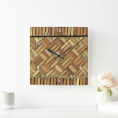 時計 – レンガ壁パターン (ホーム)