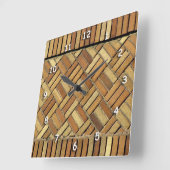 時計 – レンガ壁パターン (傾斜)