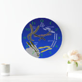 [時計]ワンダーランドのウナギ ラージ壁時計 (ホーム)