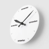 時計（任意の色） ラウンド壁時計 (傾斜)