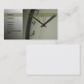 時計 名刺 (正面/裏面)