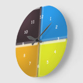 時計 – 四色の正方形 (傾斜)