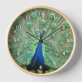 時計 – 孔雀の尾の羽根 (正面)