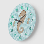 時計 – 定型化されたシーホース (傾斜)