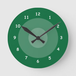 時計-影で覆われた円 ラウンド壁時計