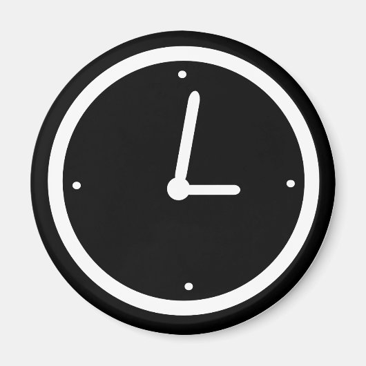 時計 – 時間 マグネット (正面)