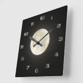 時計 – 月とアラビア数字 (傾斜)