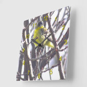 時計 – 枝の黄色い鳥 (傾斜)