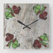 時計 – 樹皮と葉 (正面)