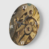 時計：真鍮の心。時計機構 ラージ壁時計 (傾斜)