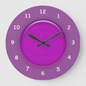時計 – 紫色の3Dディスク (正面)