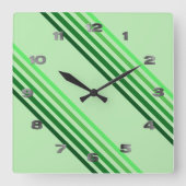 時計 – 緑の対角線 (正面)
