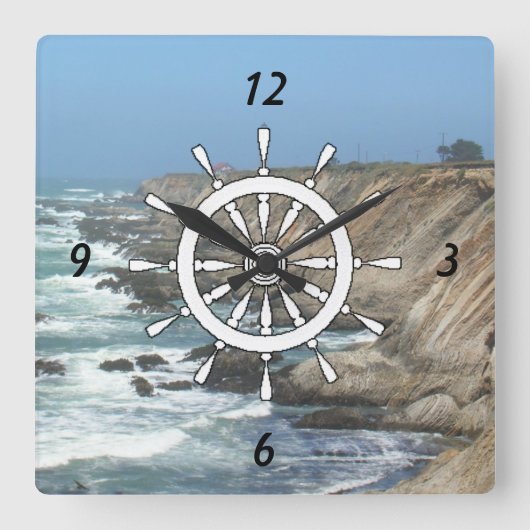 時計 – 船の舵 (正面)