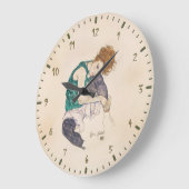 時計-芸術エゴンSCHIELE ラージ壁時計 (傾斜)