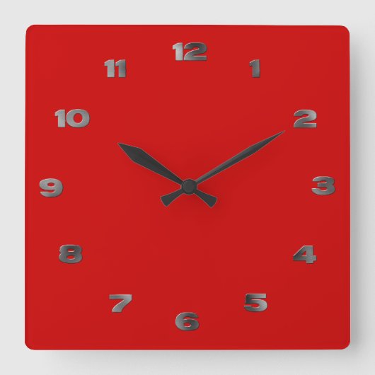 時計 – 金属アラビア数字 (正面)