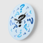 時計 – 青の疑問符 (傾斜)