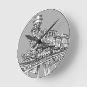 時計: 1880年のBaldwin ラウンド壁時計 (傾斜)