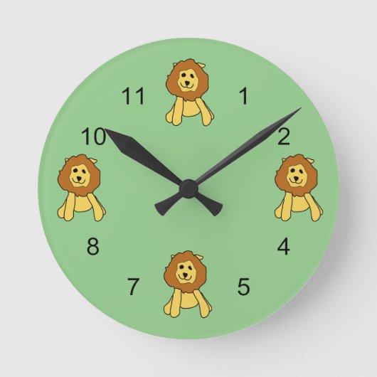 時計 – 4つのライオン (正面)