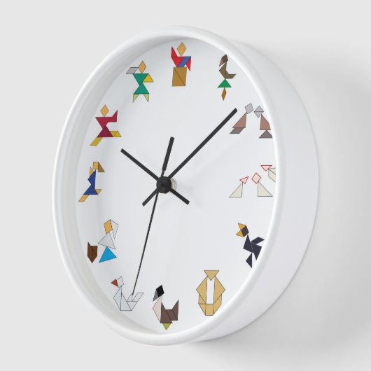 時計 – Christmas Tangramsの12日 (傾斜)