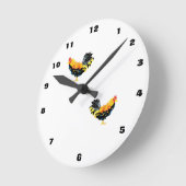 時計： Rooster ラウンド壁時計 (傾斜)