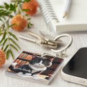 時読間猫 キーホルダー (正面右)