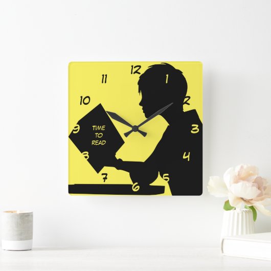 時読間 スクエア壁時計 (ホーム)