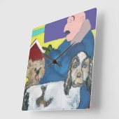 時読間! スクエア壁時計 (傾斜)