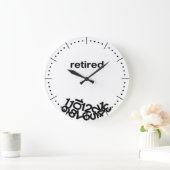 時退職した計 ラージ壁時計 (ホーム)