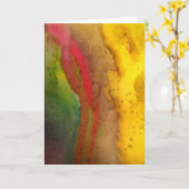 時間あいさつカード カード (黄色い花)