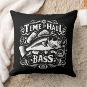 時間おもしろいから低音魚釣りボート クッション (ブランケット)