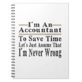 時間おもしろいを計る会計士救はAssuだ ノートブック (正面)