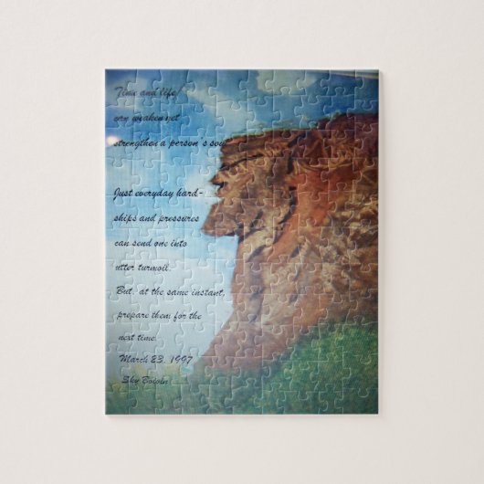 時間および生命詩のパズル ジグソーパズル (縦)