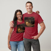 時間および生地のDecoのボーダーワイシャツ Tシャツ (ユニセックス)