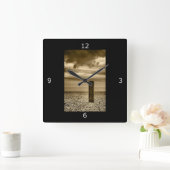 時間がある スクエア壁時計 (ホーム)