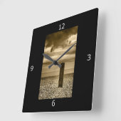 時間がある スクエア壁時計 (傾斜)