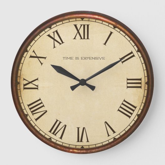 時間がかかる ラージ壁時計 (正面)