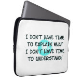 時間がないラップトップスリーブ ラップトップスリーブ (正面右)