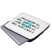 時間がないラップトップスリーブ ラップトップスリーブ (正面下部)