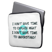 時間がないラップトップスリーブ ラップトップスリーブ (正面左)