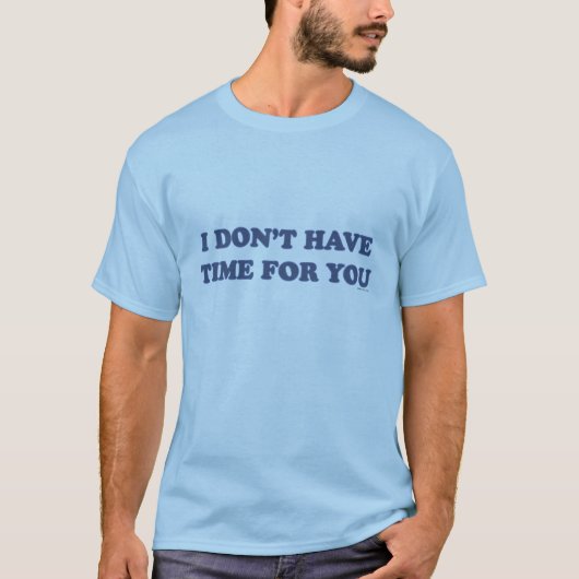 時間がない私遠くに一人離れで戻る Tシャツ (正面)