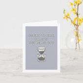 時間がランニング過ぎる カード (黄色い花)