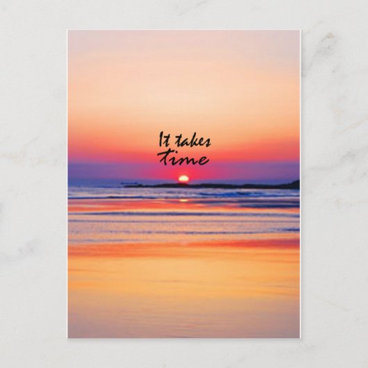 時間が必要 ポストカード (正面)