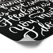 時間が手で書いたアートを癒す ポスター (角)