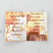 時間が消し去る、感動的なカード カード (内部)